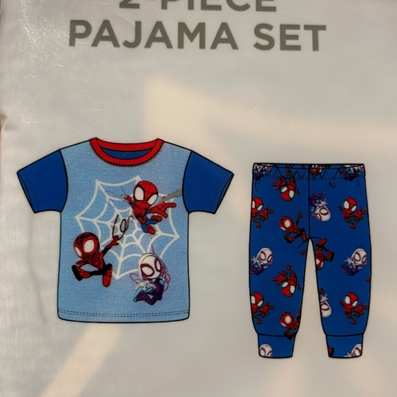 Spider-Man pjs pajama set NWT 12M - Picture 3 of 4